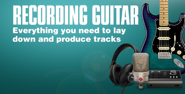 Recording guitar. Everything you need to lay down and produce tracks.
