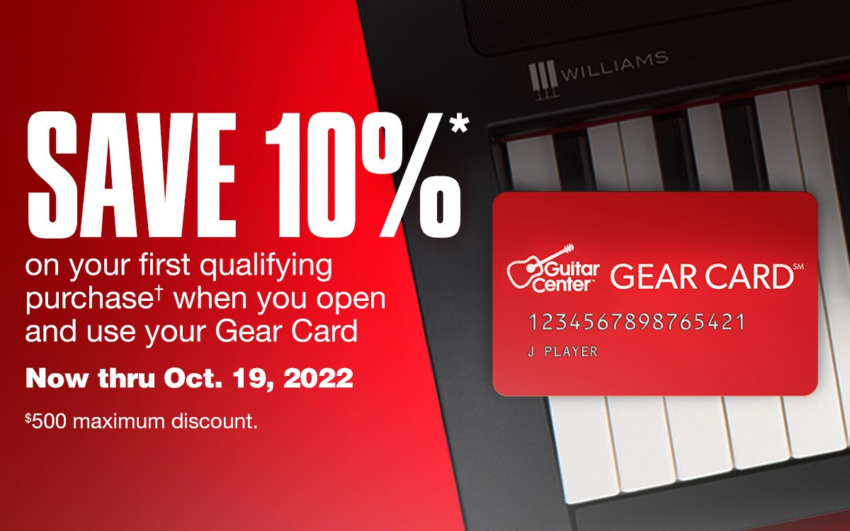 Save 10% on your first qualifying purchase when you open and use your Gear Card. Now thru Oct 19, 2022. 500 dollars maximum discount.