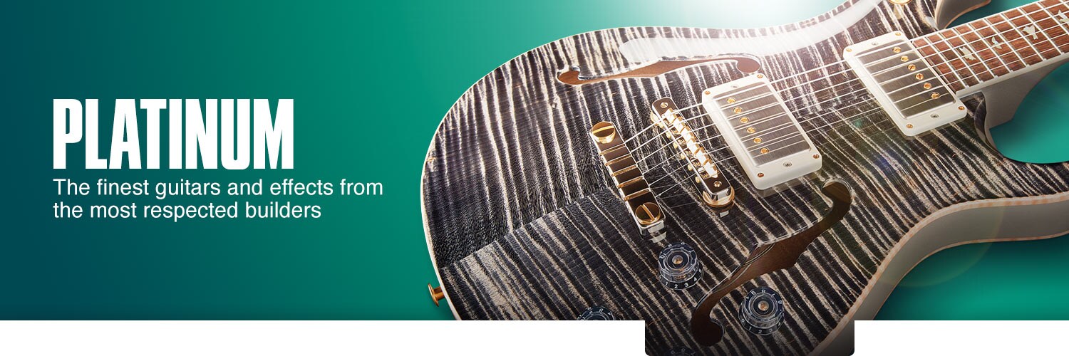 Platinum. The finest guitars and effects from the most respected builders.