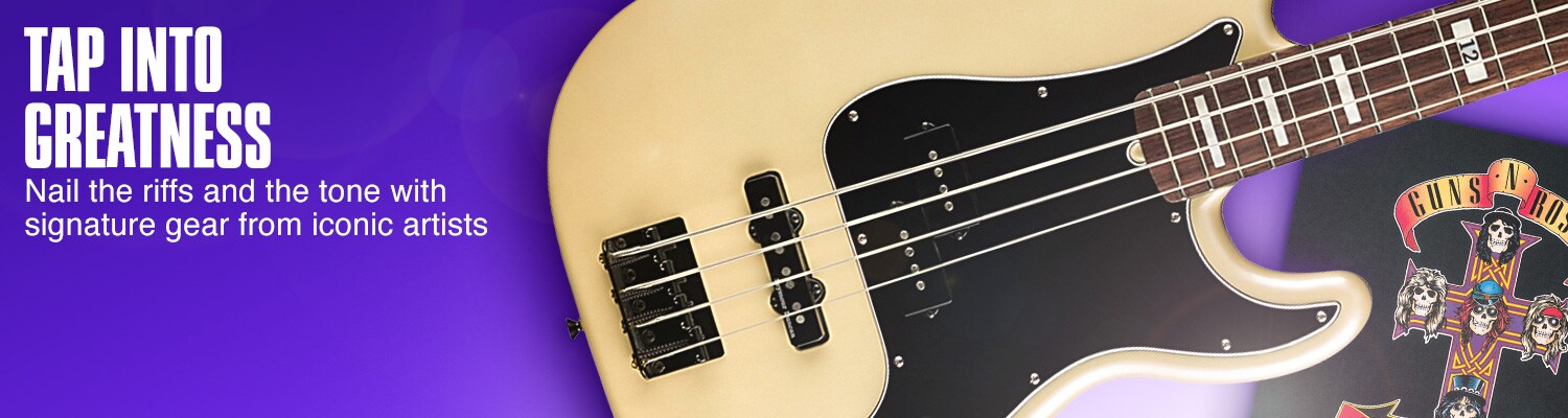 Tap Into Greatness. Nail the riffs and the tone with signature gear from iconic artists.