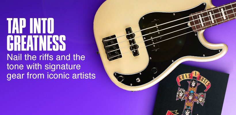 Tap Into Greatness. Nail the riffs and the tone with signature gear from iconic artists.