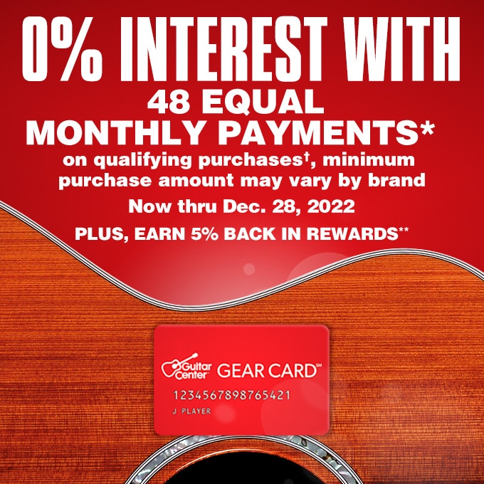 0 Percent Interest With 48 Equal Monthly Payments on qualifying purchases, minimum purchase amount may vary by brand. Now thru December 28 2022. Plus, Earn 5 Percent Back In Rewards.