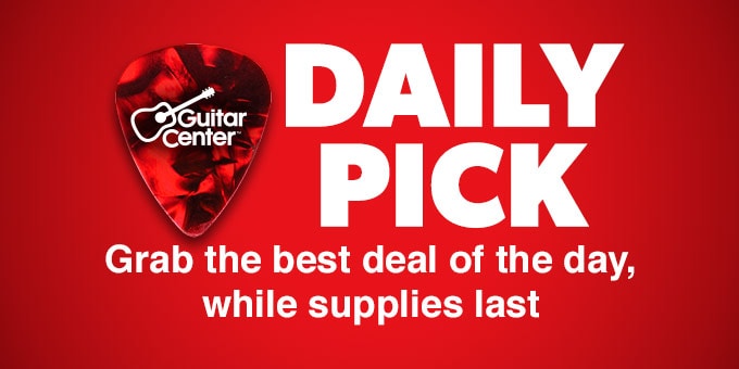 Guitar Center. Daily Pick. Grab the best deal of the day, while supplies last.