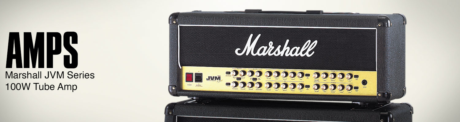 Amps. Marshall JVM Series 100 watts Tube Amp.