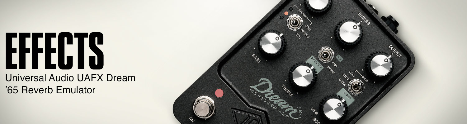 Effects. Universal Audio UAFX Dream 1965 Reverb Emulator.