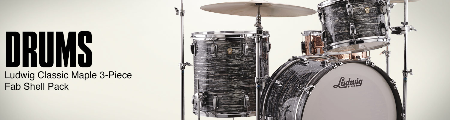 Ludwig Classic Maple 3-Piece Fab Shell Pack.