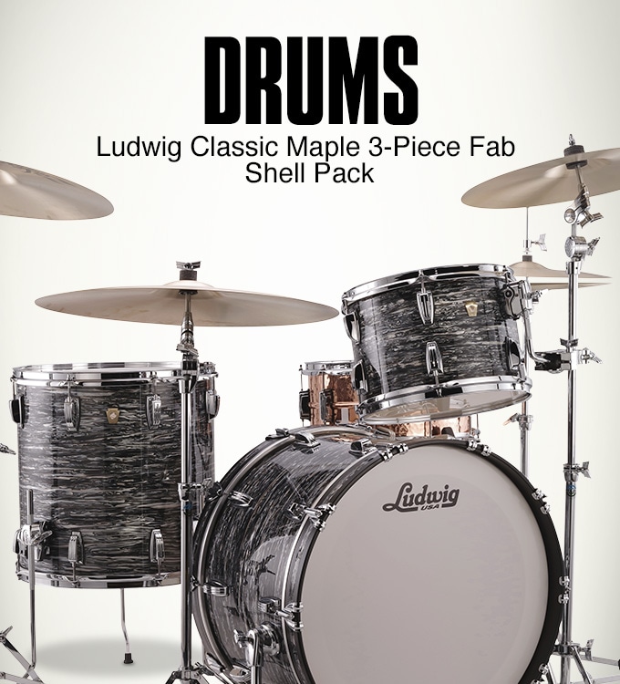 Ludwig Classic Maple 3-Piece Fab Shell Pack.