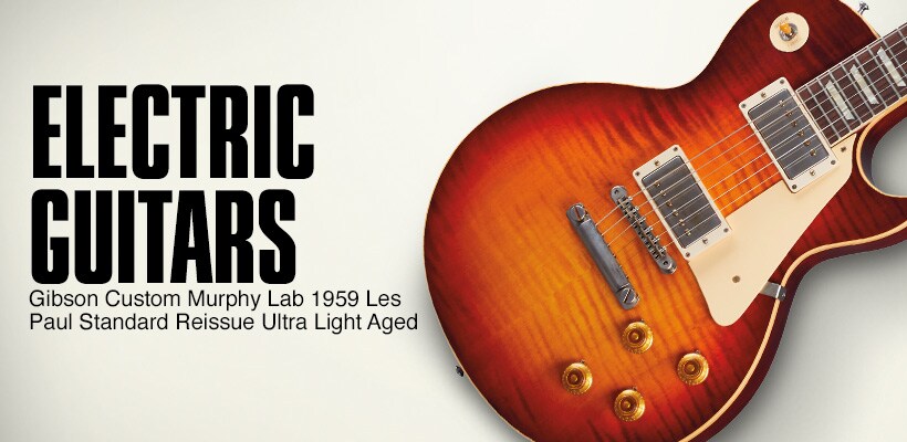 Electric Guitars. Gibson Custom Murphy Lab 1959 Les Paul Standard Reissue Ultra Light Aged.
