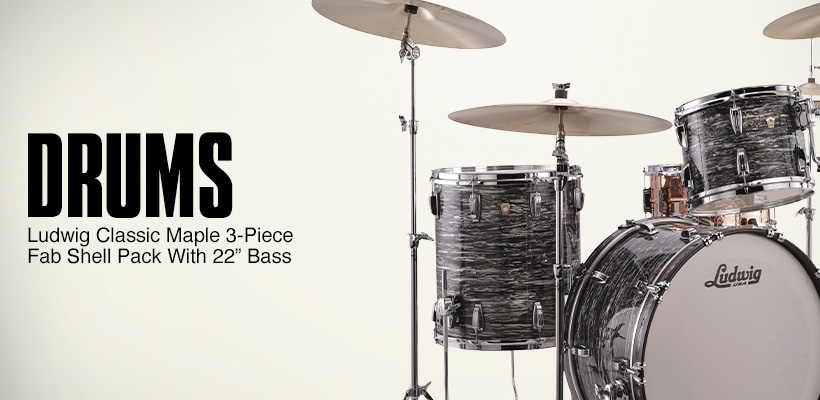 Ludwig Classic Maple 3-Piece Fab Shell Pack.