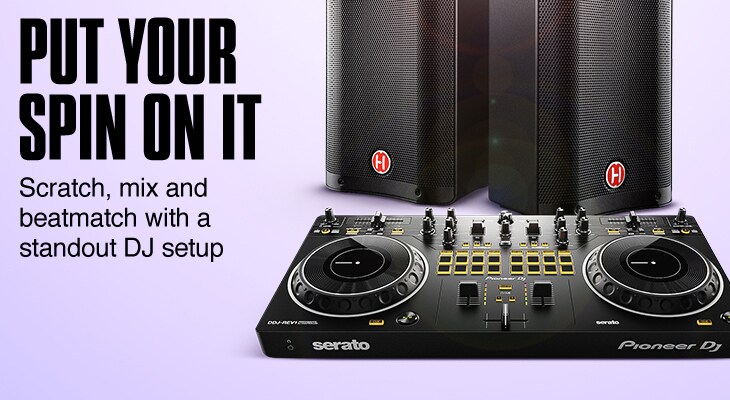 Put Your Spin On It. Scratch, mix and beatmatch with a standout DJ setup.