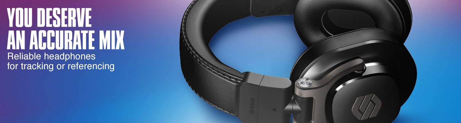 You deserve an accurate mix. Reliable headphones for tracking or referencing.