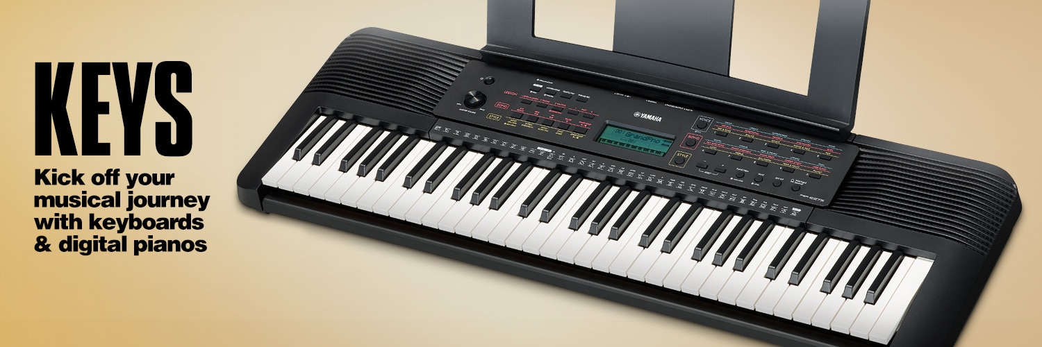 Keys. Kick off your musical journey with keyboards and digital pianos