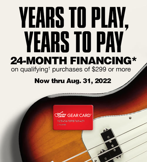 Years to play, years to pay. 24-Month financing* on qualifying* purchases of $299 or more. Now thru Aug.31, 2022.