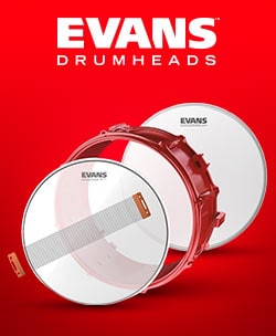 Evans drumheads.