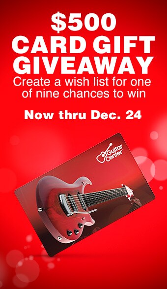 500 dollar gift card giveaway. Create a wish list for one of nine chances to win. Now thru December 24