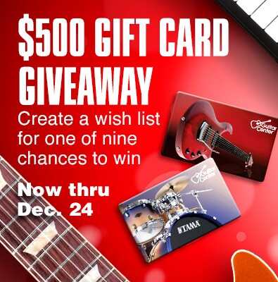 500 dollar gift card giveaway. Create a wish list for one of nine chances to win. Now thru December 24