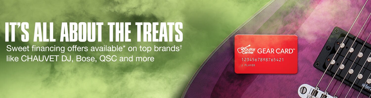 It's all about the treats. Sweet financing offers available on top brands like CHAUVET DJ, Bose, QSC and more.