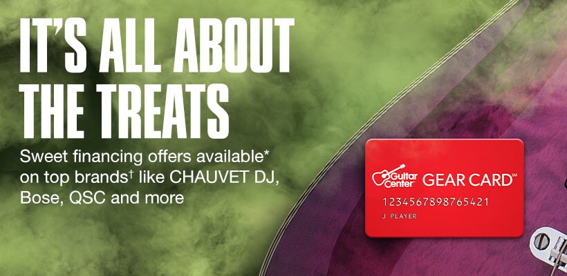 It's all about the treats. Sweet financing offers available on top brands like CHAUVET DJ, Bose, QSC and more.