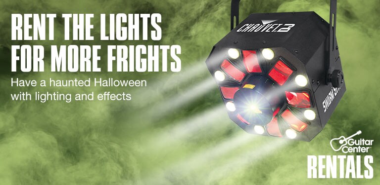 Rent the lights for more frights. Have a haunted Halloween with lighting and effects.