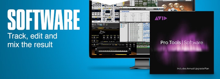 Software. Track, edit and mix the results.
