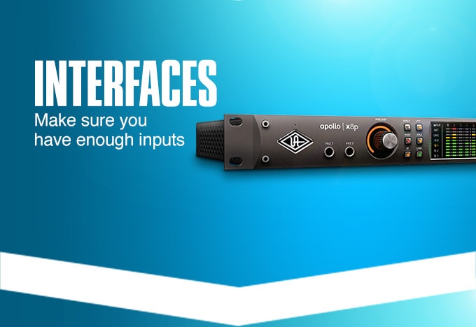 Interfaces. Make sure you have enough inputs.
