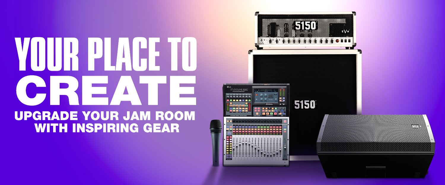 Your Place to Create. Upgrade your jam room with inpiring gear.