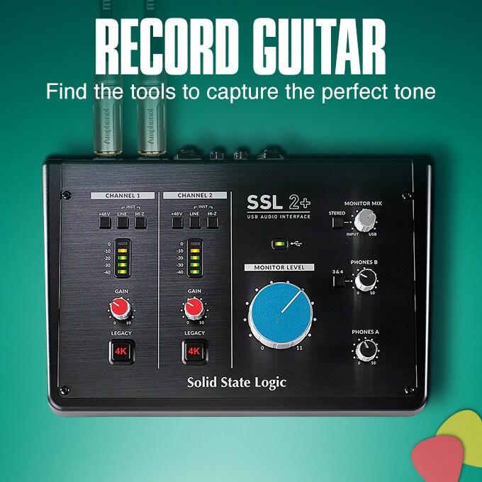 Record guitar. Find the tools to capture the perfect tone.