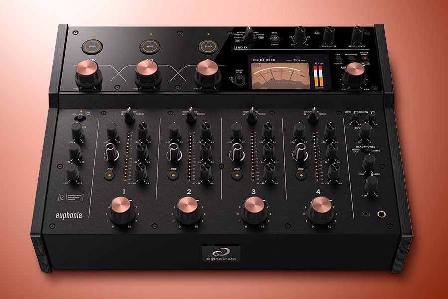 New AlphaTheta Euphonia: 4-Channel Mixer With Rotary Controls