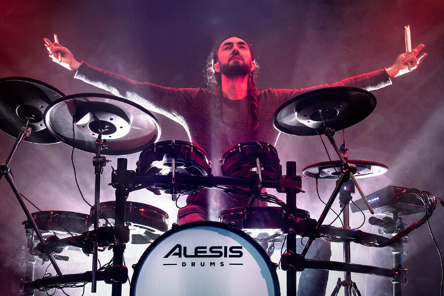 Get the articulation you need with the Alesis Strata Prime e-kit, powered by the BFD3 sound engine.