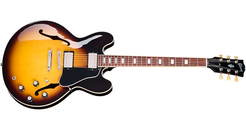 A Legendary Collaboration: Guitar Center and Gibson Reveal Rare ES-335 '60s Block Guitars in Striking New Finishes