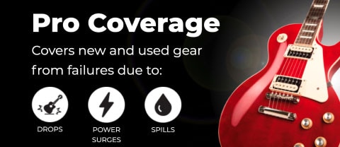 Asurion. Guitar Center. Pro Coverage. Drops, Power Surges, Spills.