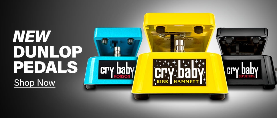 New Dunlop Cry Baby Wah Pedals. Shop Now