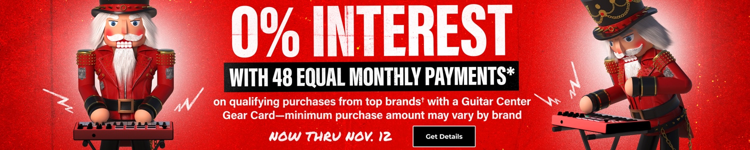48 month finanicing at Guitar Center Black Friday