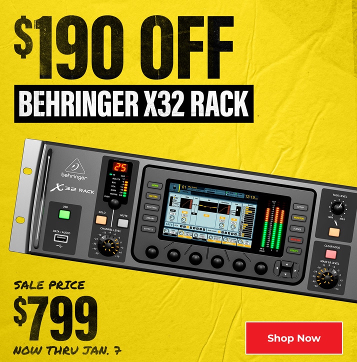 $190 Off Behringer X32 Rack, sale price $799
