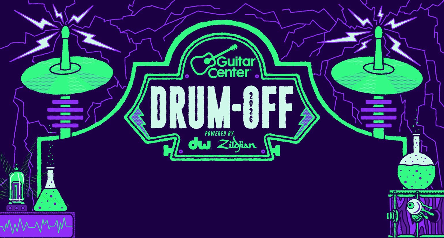Guitar Center Drum-Off 2026, powered by DW and Zildjian.