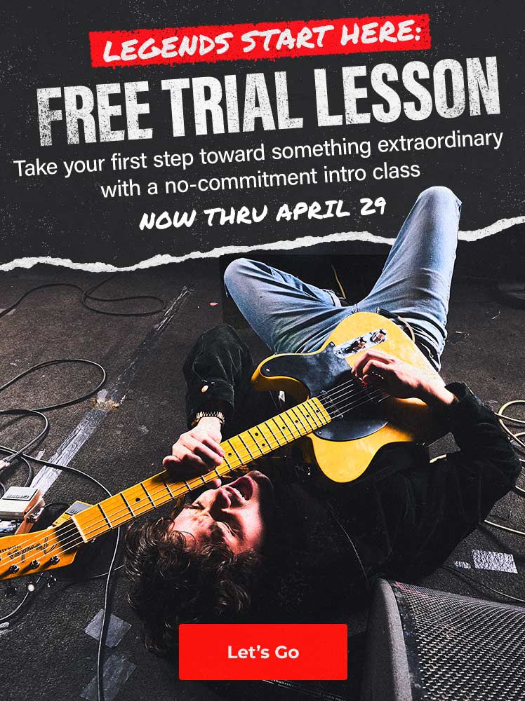 Legends start here: Free Trial lesson. Take your first step toward something extraodinary with a no-commitment intro class. Now thru April 29. Let's Go.