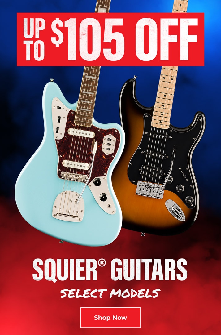 Up to 105 off. Squier Guitars. Select Models. Shop Now.