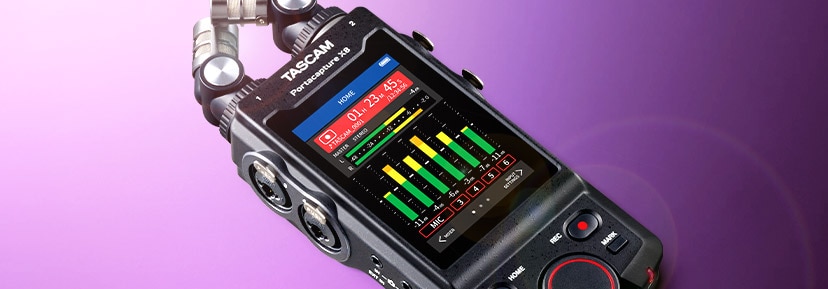 New TASCAM PortaCapture X8. Grab stunning recordings on the go with stereo condenser mics and four combo inputs. Shop now