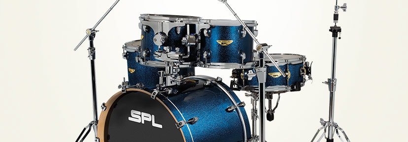 New SPL Velocity shell packs. All-birch drums with quick-release mounts and genuine Remo heads. Shop now