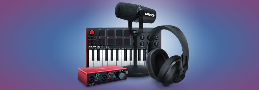 Create. Capture. Share. Save up to 20% on what you need to track songs, produce beats and make content, now thru Sept. 22. Shop now