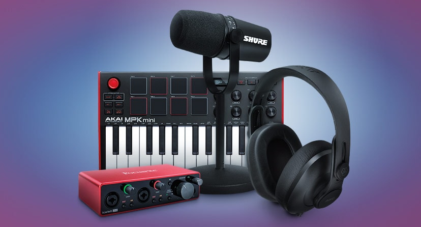 Create. Capture. Share. Save up to 20% on what you need to track songs, produce beats and make content, now thru Sept. 22. Shop now