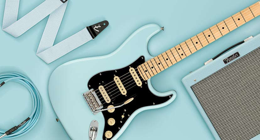 New Fender Sonic Blue Series. Get ready for summer with this limited-edition collection. Shop now