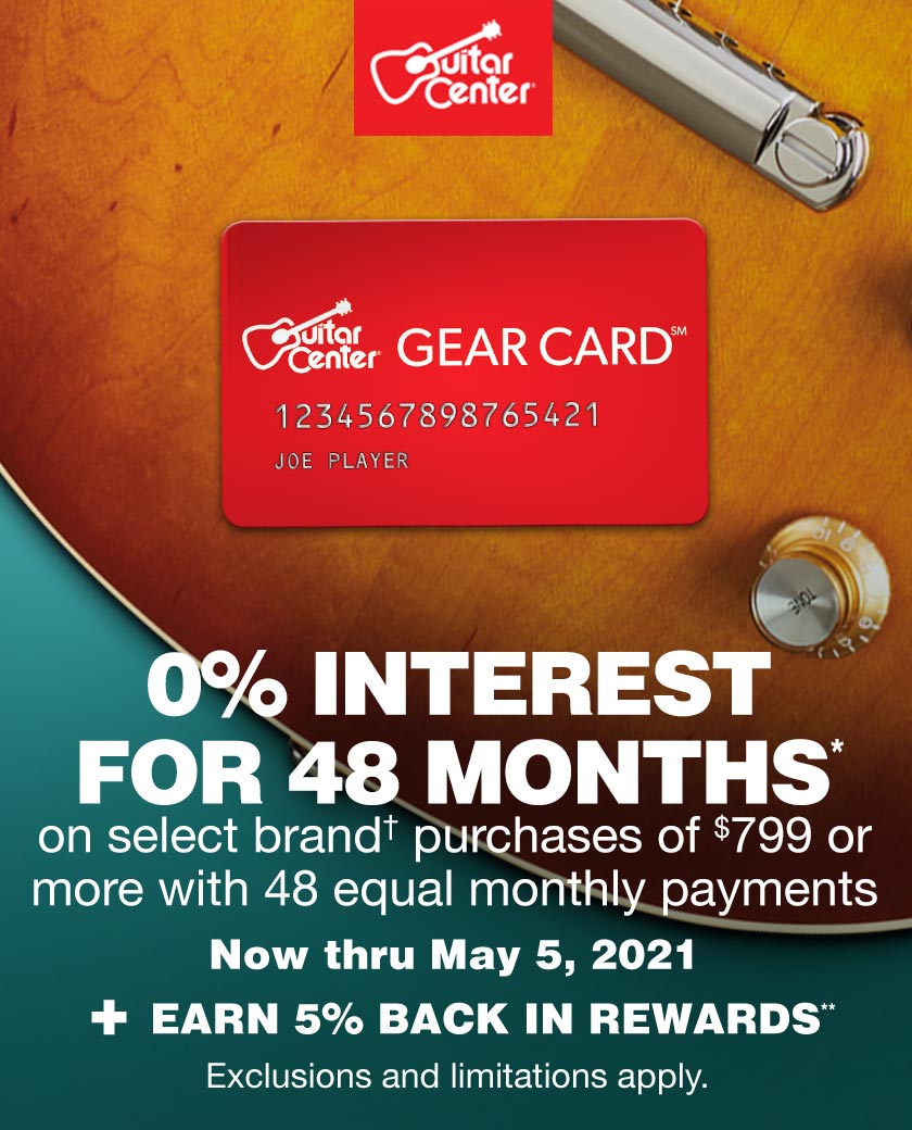 0% interest for 48 months* on select brand† purchases of $799 or more with 48 equal monthly payments, now thru 5/5/21. Plus earn 5% in Rewards.** Exclusions and limitations apply. Get details
