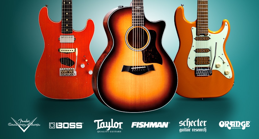 Enter for a chance to win one of three mind-blowing prize packs. Fender Custom Shop. Taylor. Schecter. BOSS. Fishman. Orange. Now thru Oct. 27