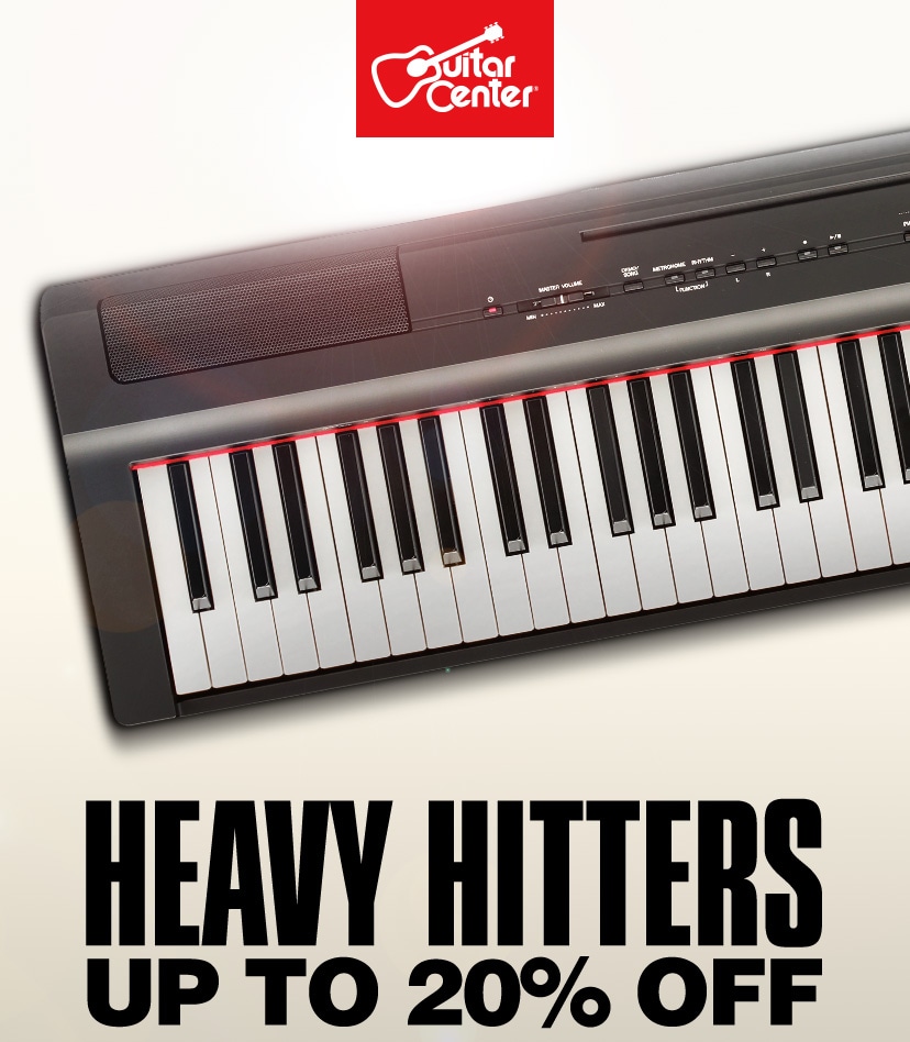 Heavy hitters. Up to 20% off Yamaha, plus other major brands. Now thru March 31. Shop now