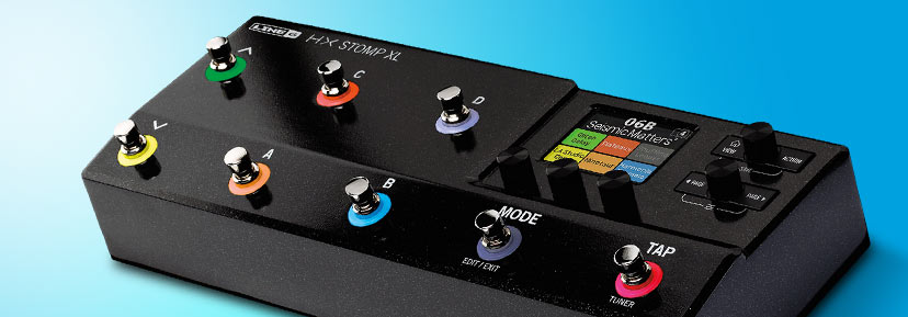 New Line 6 HX Stomp XL. Helix powered with eight assignable footswitches and 300+ amps, cabs and effects. Shop now