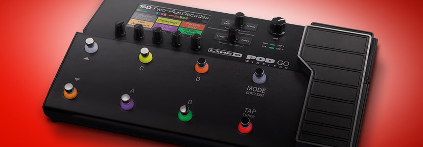 New Line 6 POD Go. The powerful guitar effects processor now gives you freedom to roam. Shop now
