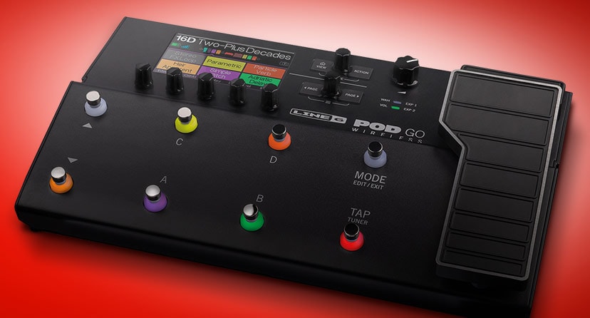 New Line 6 POD Go. The powerful guitar effects processor now gives you freedom to roam. Shop now