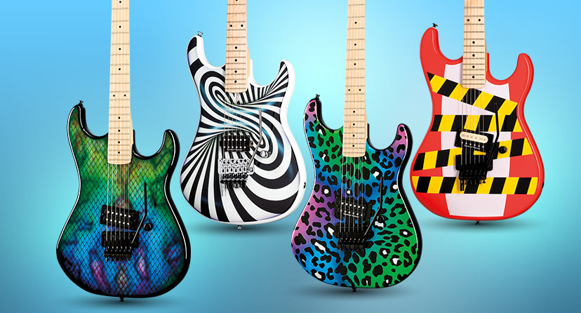 Kramer limited-edition guitars. Shred in style with a classic electric featuring rad custom graphics. Shop now.