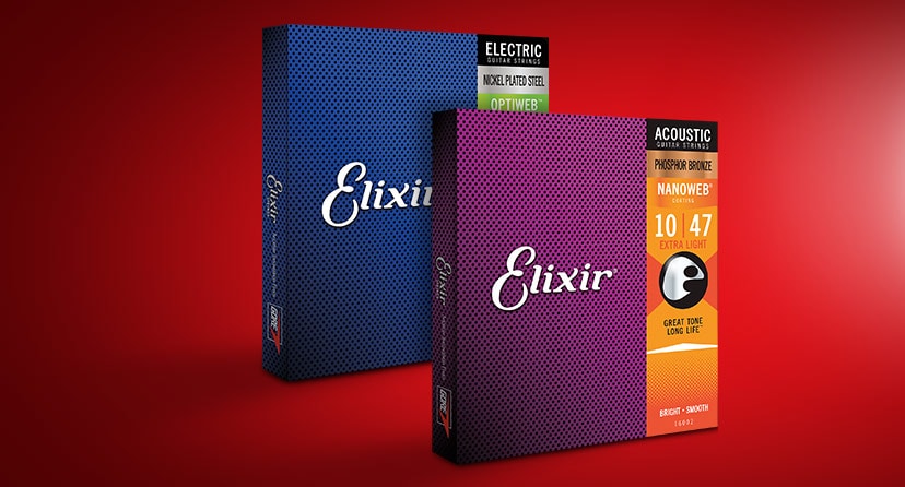 Elixir OPTIWEB and NANOWEB strings. Built for reliable performance with incredible, long-lasting tone. Shop now